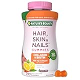 Nature's Bounty Optimal Solutions Hair, Skin and Nails Collagen Pectin Gummies, 100 mg Collagen and 2,500 mcg Biotin Per Serving, No Stick Gummy, Tropical Citrus Flavor, 200 ct, 100 Total Servings