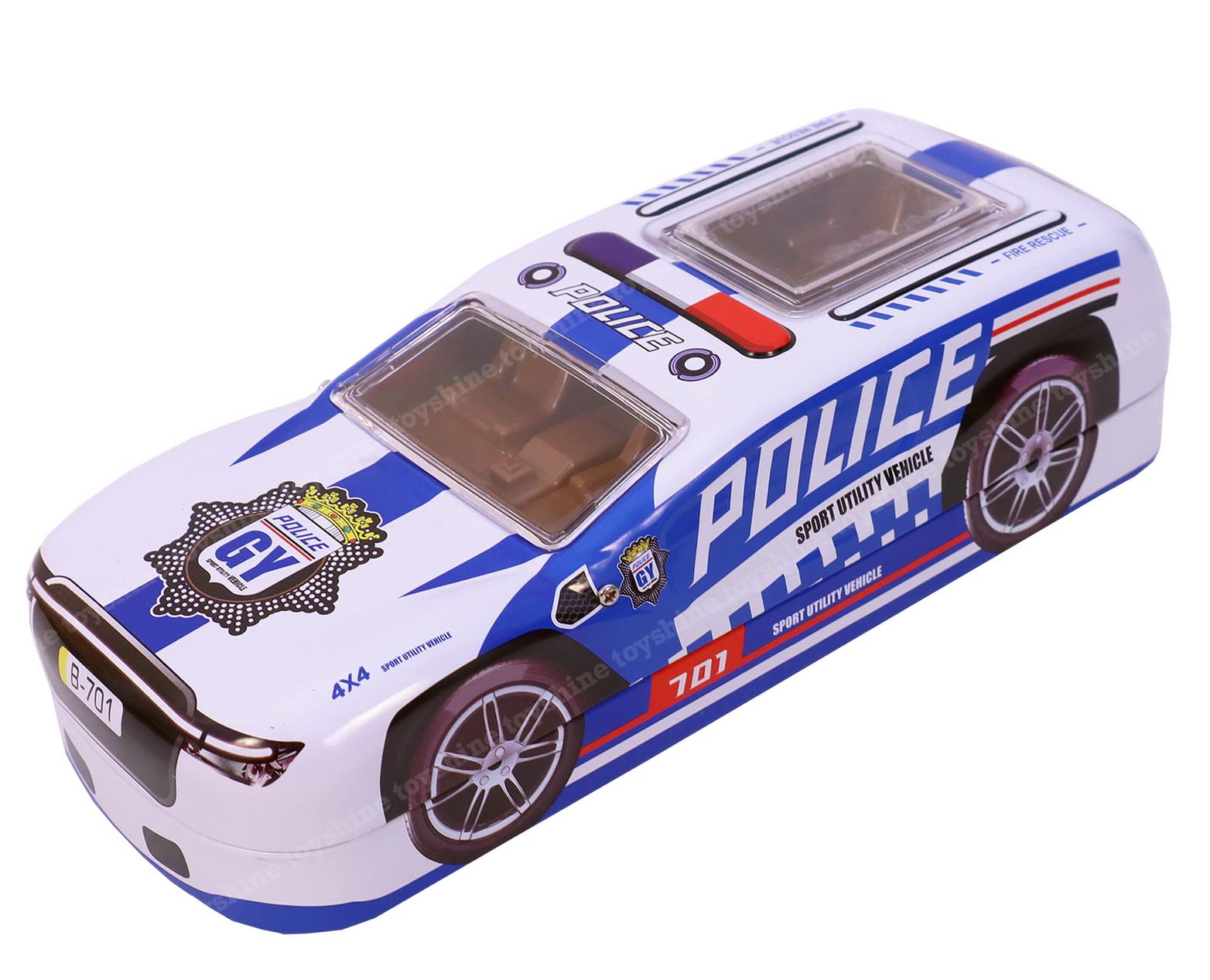Toyshine Police Metal Pencil Box, Detailed Exterior, Double Comparment for Kids - M2 White (B0B49GFYH7) Amazon Price History, Amazon Price Tracker