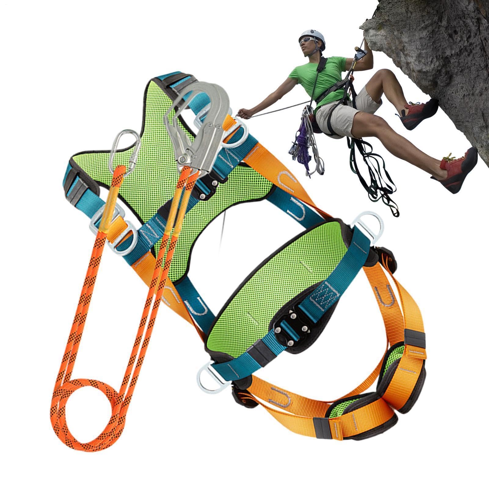 Arnés De Construcción Para Hombre Diseño Ergonómico Eslinga Absorbedora De | Arnés de escalada de árboles 5 puntos Para Escalada En Roca Trabajos Construcción Seguridad Industrial Caza Mo