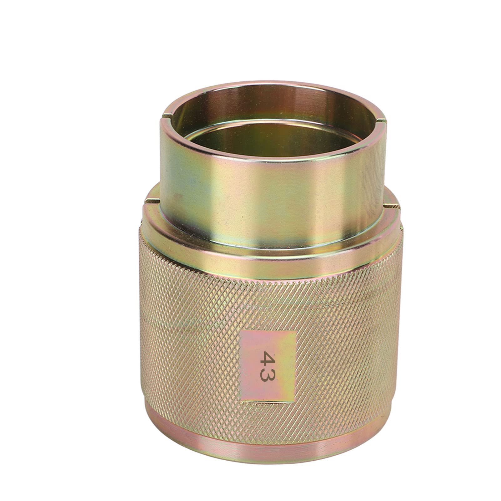 Pilote de Joint de Fourche, Conception Fendue D'outil de Pilote de Joint de Fourche de Moto Remplacement en Acier au Carbone pour les Fourches Avant Inversées Traditionnelles(43mm)