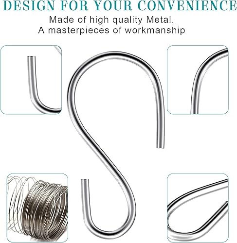 Miniatura 3 de Mini gancho en S de 1 pulgada de metal para colgar en forma de S gancho de alambre de hierro mini ganchos de almacenamiento para decoración del día