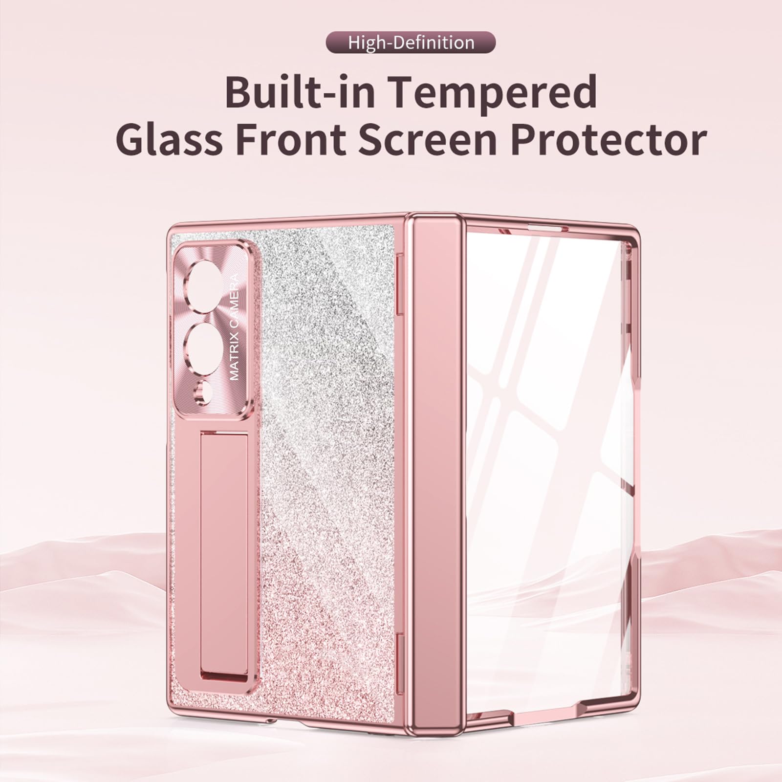 Błyszczące etui do Samsung Galaxy Z Fold 8, luksusowa galwanizacja