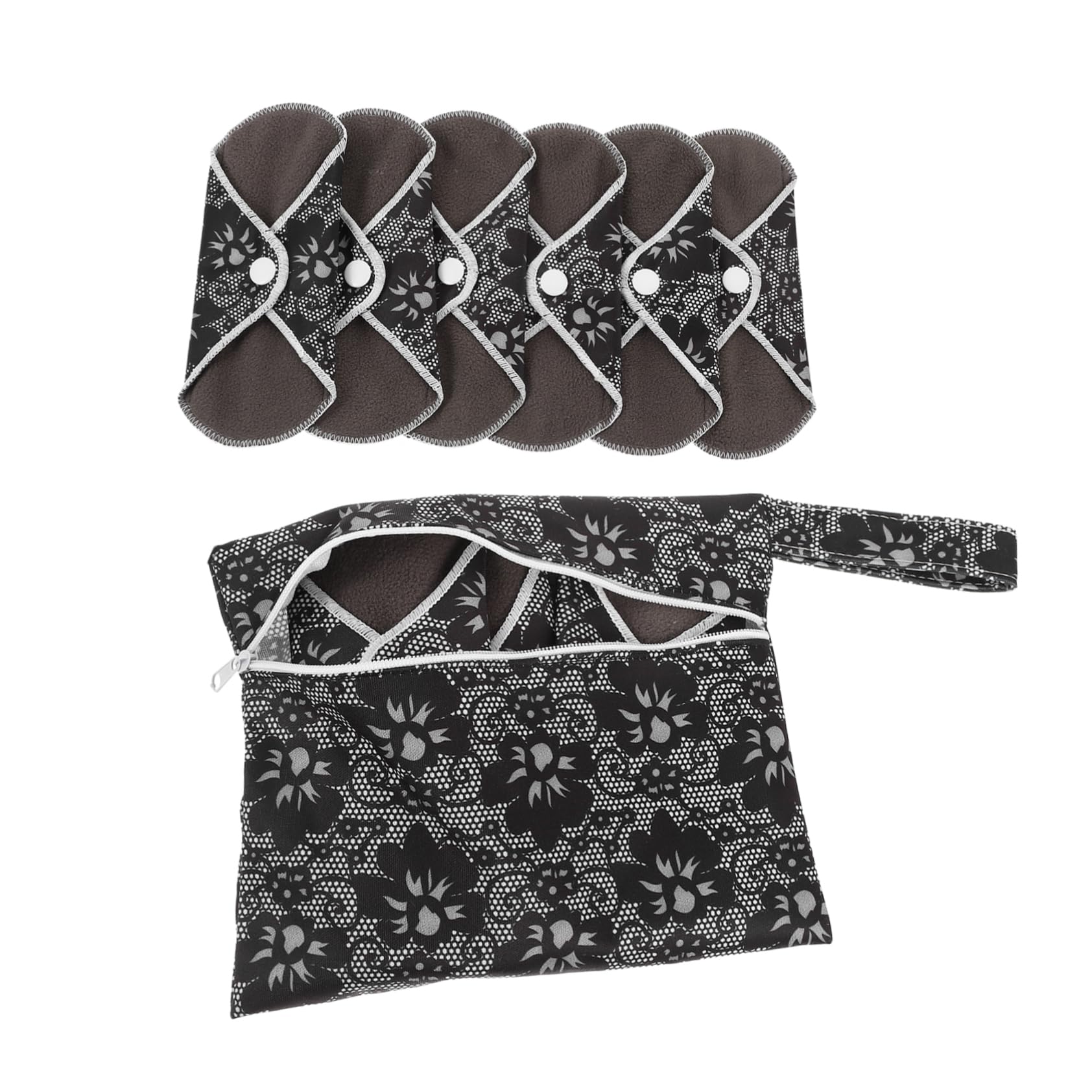FRCOLOR 3 Juegos De Compresas Reutilizables Para Mujer Compresas Menstruales Lavables Compresas Reutilizables Para Mujer Talla Mediana 6 Unidades X 3