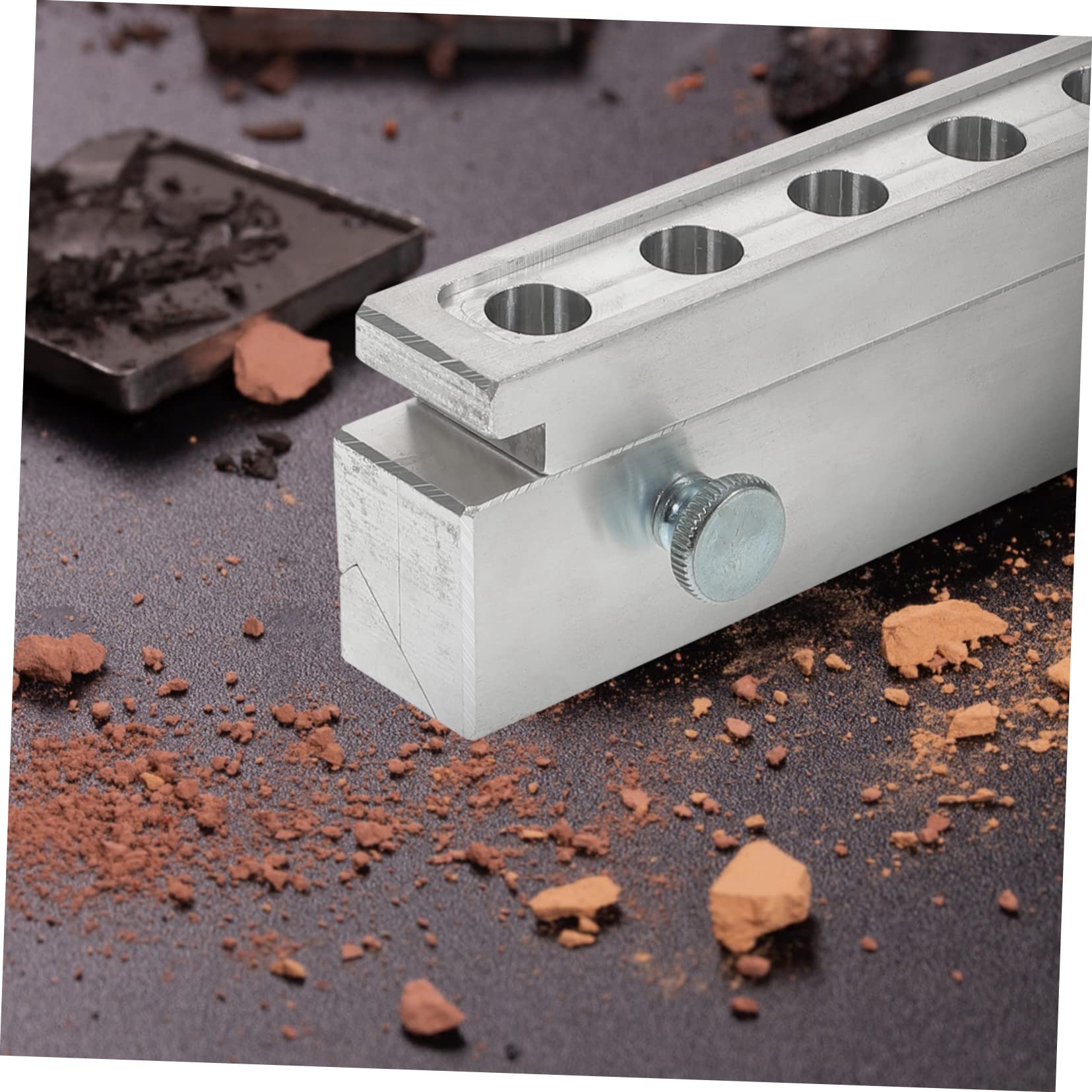 6-loch Lippenstiftform aus Aluminiumlegierung, Silbernes Satz