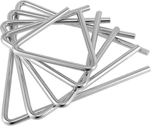 Miniatura 5 de Paquete de 10 instrumentos triangulares, 4, 5, 6, 7, 8 pulgadas, instrumento de percusión triangular musical con Striker, instrumento de percusión