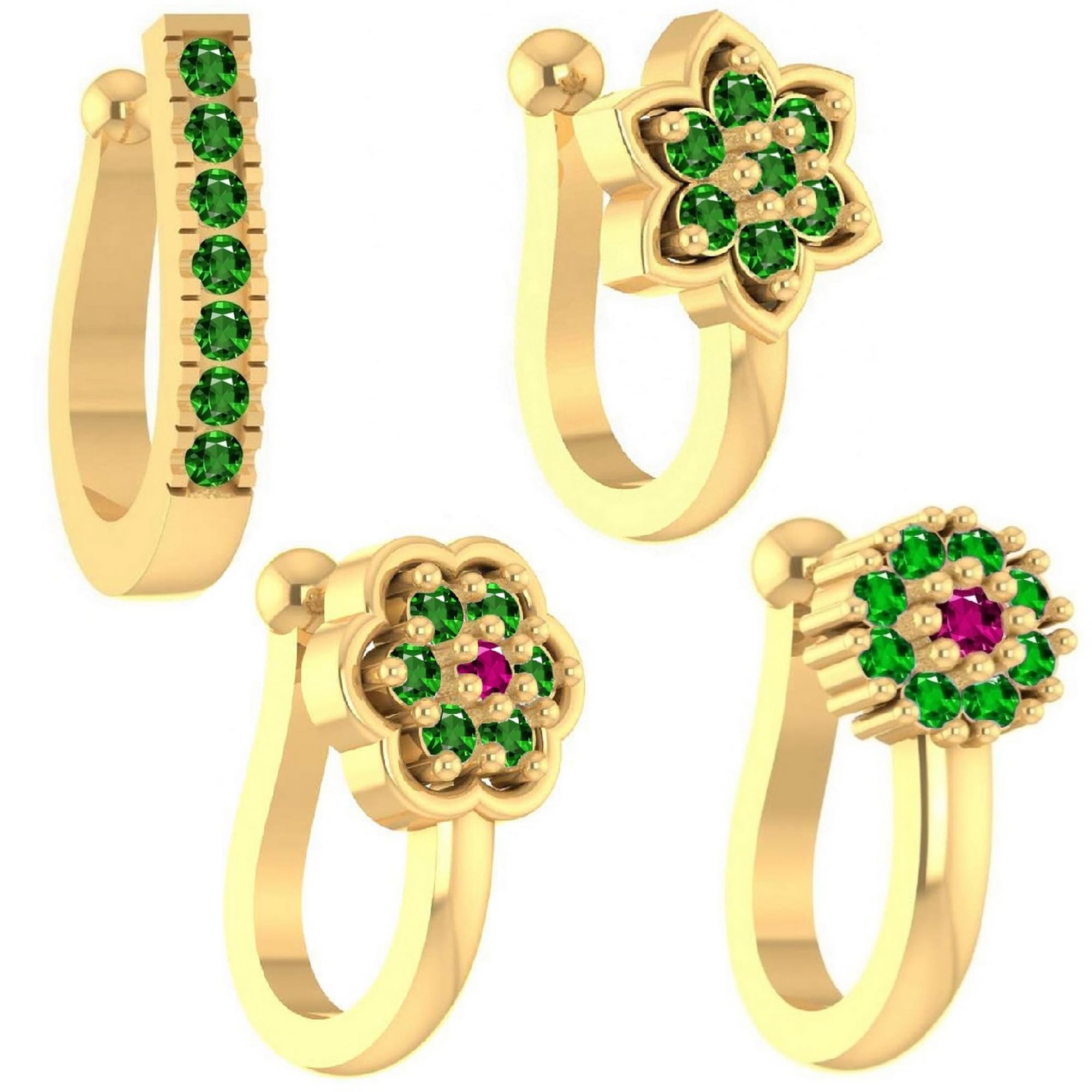 See full amazon price history chart for VAMA FASHIONS Emerald Stone Clip on Pressing Without Piercing Nosepin Type Combo Nose ring Stud for Women - 4 Pcs VAMA FASHIONS Emerald Stone Clip on Pressing Without Piercing Nosepin Type Combo Nose ring Stud for Women - 4 Pcs (B0D5Y8MPCZ) Amazon Price History, Amazon Price Tracker