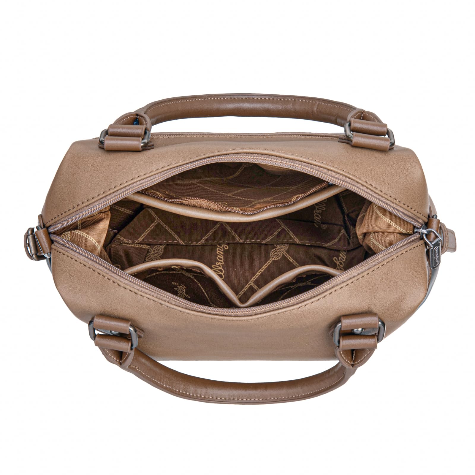 Wrangler zweifarbige Arzttasche mit Tragegriff oben, Handtasche und Damen-Schultertasche