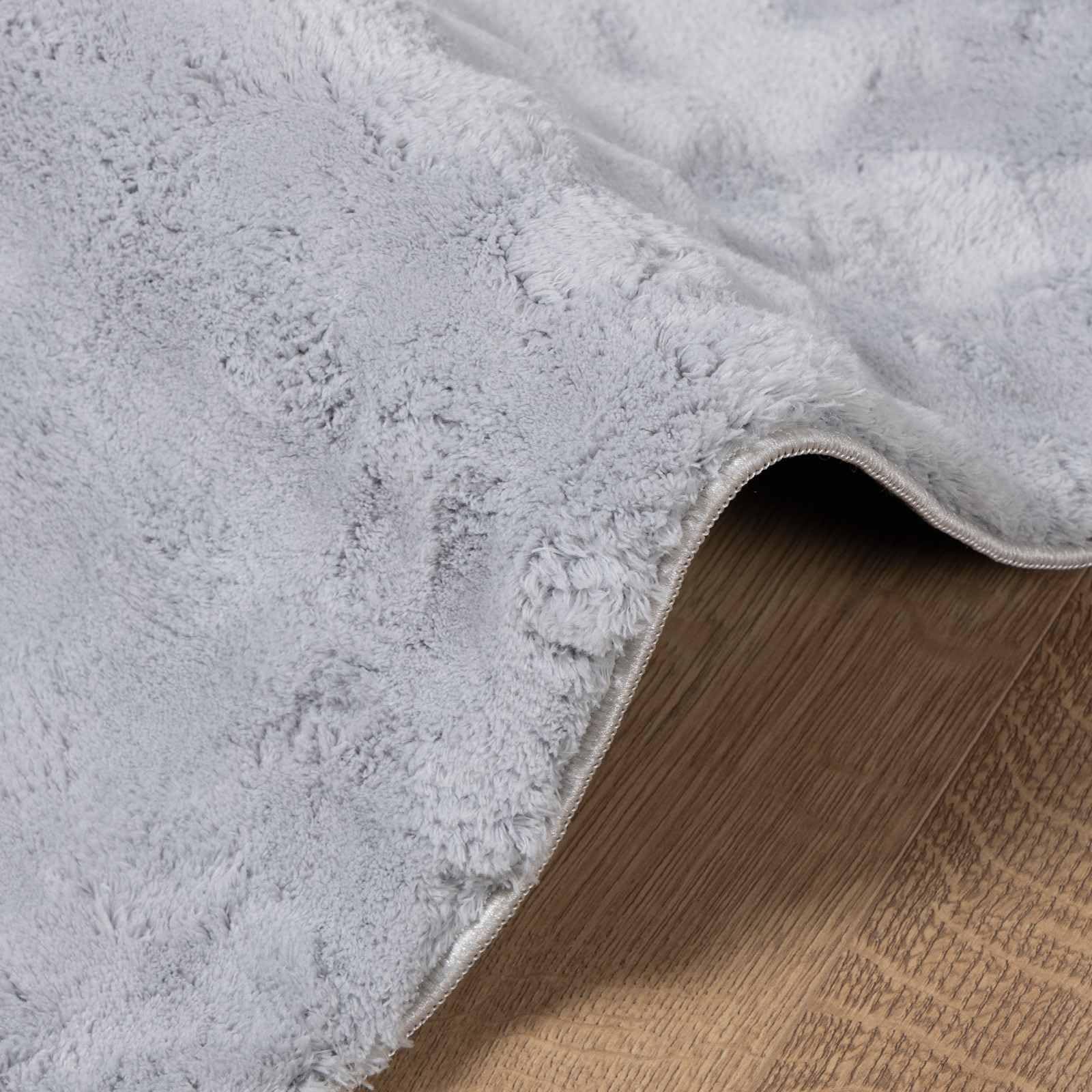 SIROLO - Tappeto quadrato, 120 x 120 cm, in poliestere, con fondo antiscivolo, lavabile in lavatrice, isolamento acustico, per soggiorno, camera da letto, corridoio o terrazza coperta