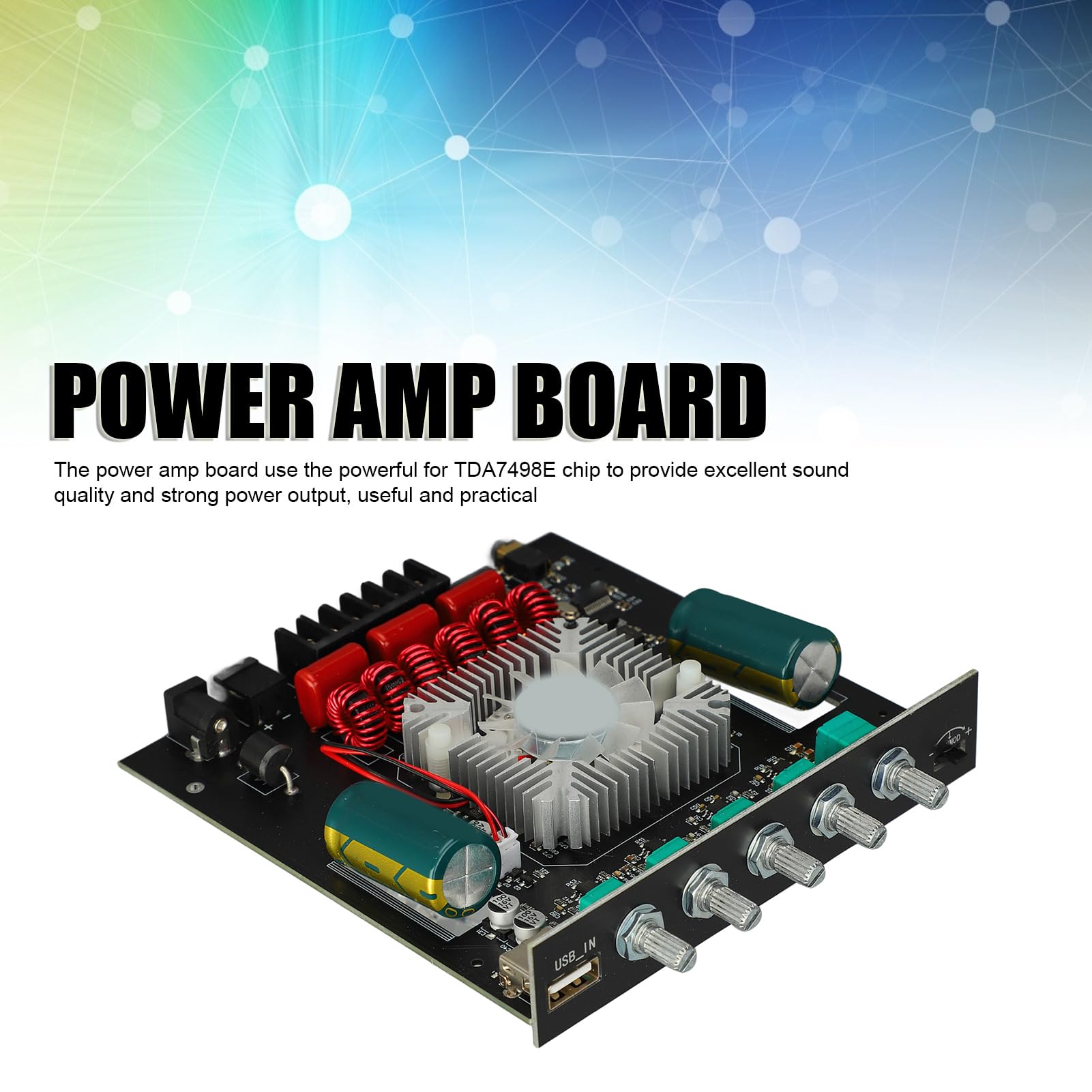 CHICIRIS Scheda Amplificatore di Potenza Bluetooth con Chip TDA7498E per Audio a 2.1 Migliorato, Perfetta per Progetti di Altoparlanti Fai da Te e Sistemi Domestici