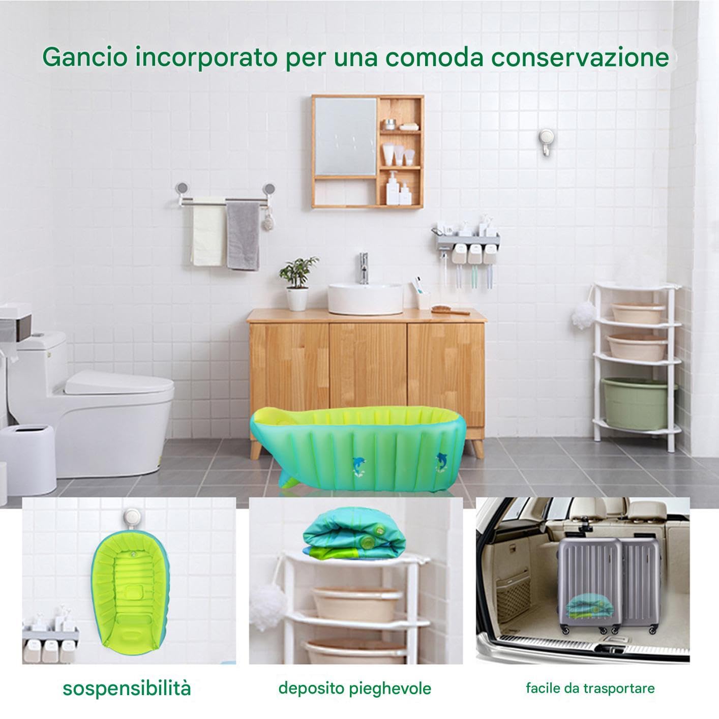 Vasca per bambini, vasca da bagno per bambini Tub da bagno per bacini