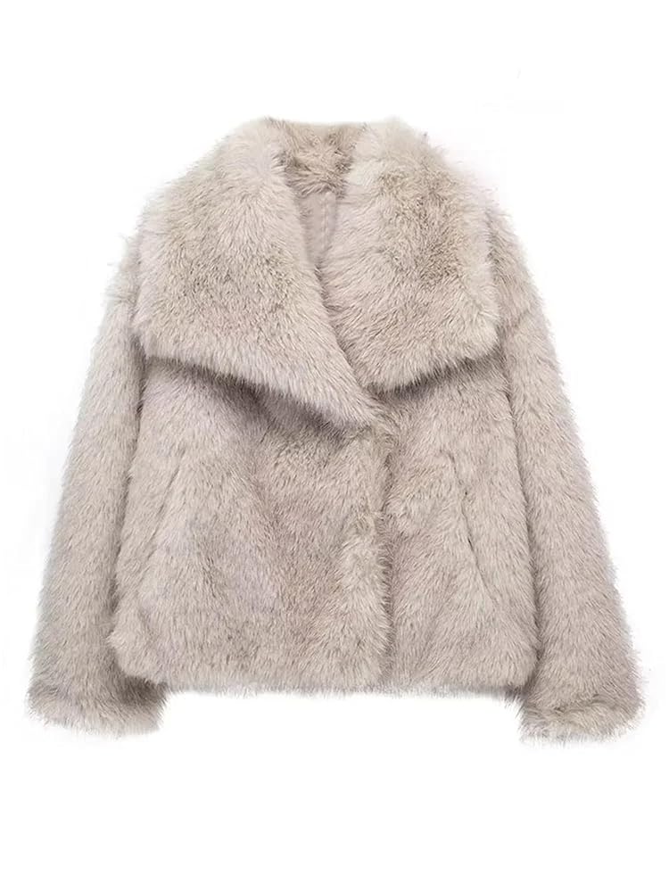 ジャケット・アウター RECTO 70S ORCHID FAUX FUR OVERSIZED COAT RECTO 70S ORCHID FAUX FUR OVERSIZED COAT