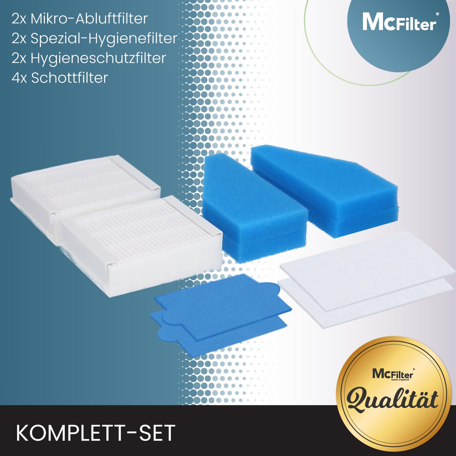 Filterset als alternatief voor Dirt Devil 5255001 (eigen merk