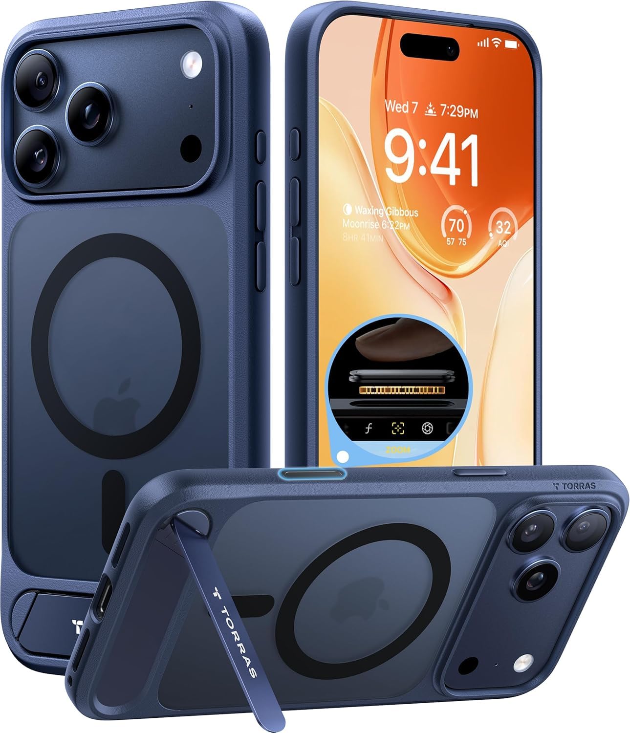 TORRAS iPhone 17 Pro 6.3 インチ ケース マグセーフ Amazon.com: TORRAS for iPhone 17 Pro Case with Strong Magnetic