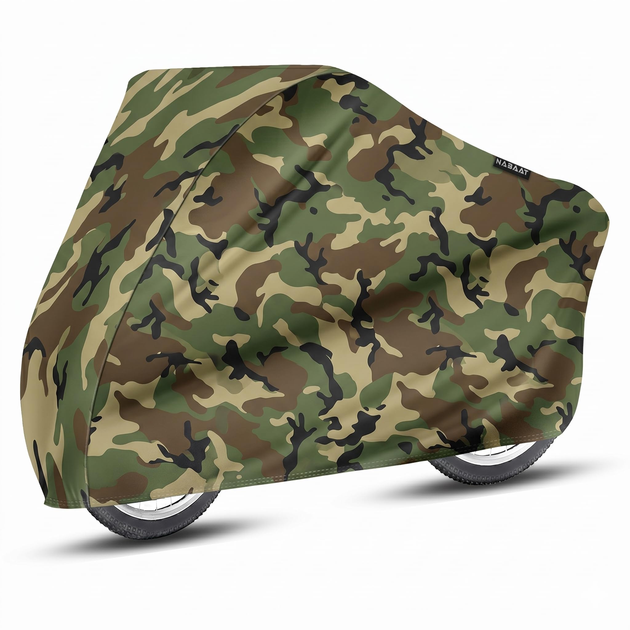NABAAT Universal Waterproof Dust Cycle / Bicycle Cover for Outdoor Rain/ Sun/ Snow/ Corrosion Protection (Military Print)-image-25
