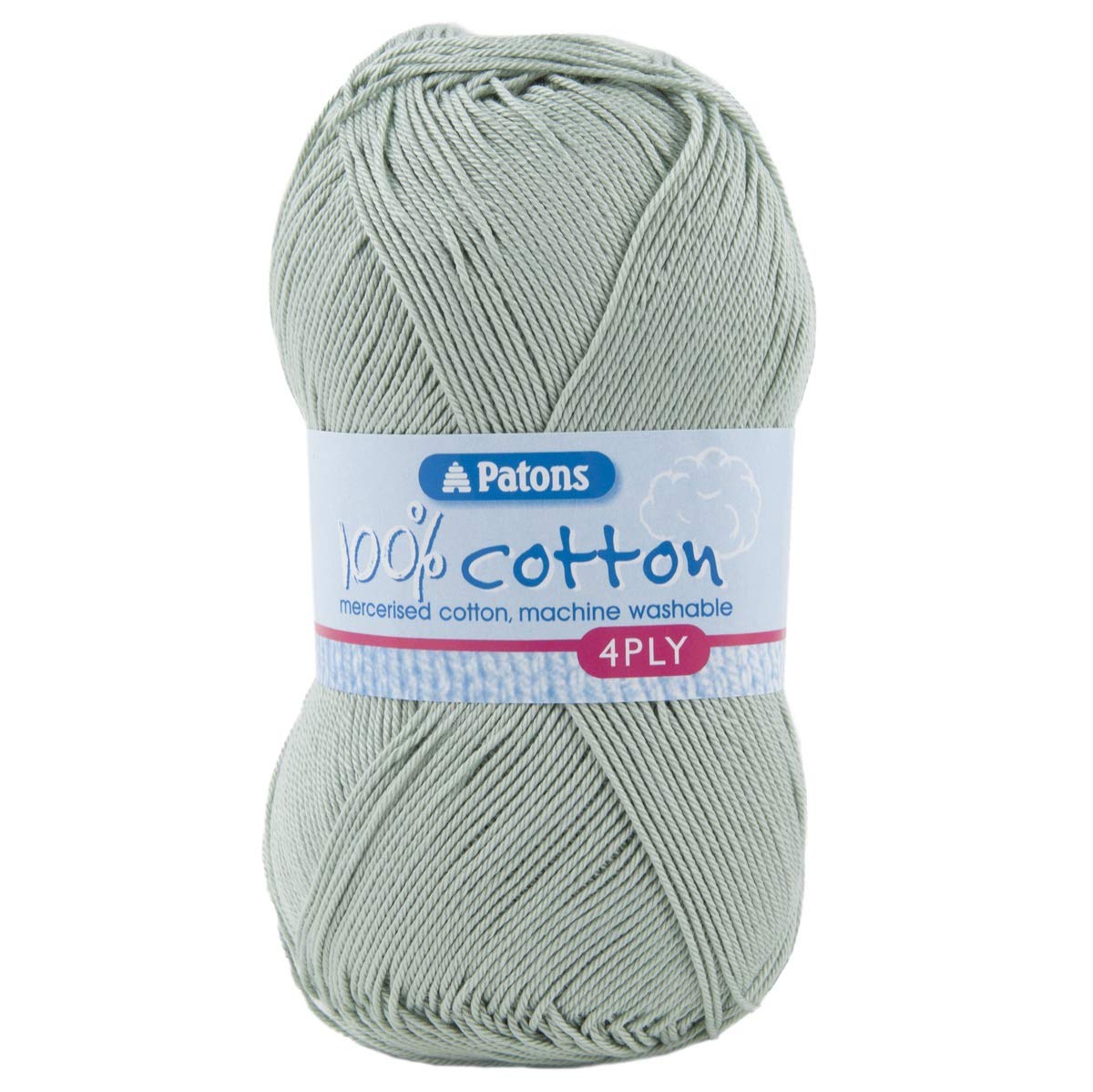 Patons Yarn - 100% Cotton 4 Ply 100g Ball - Pale Green