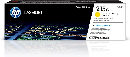HP Cartucho de tóner amarillo 215A para impresoras HP | Funciona con la serie de impresoras: Color LaserJet Pro M155, Color LaserJet Pro MFP M182,