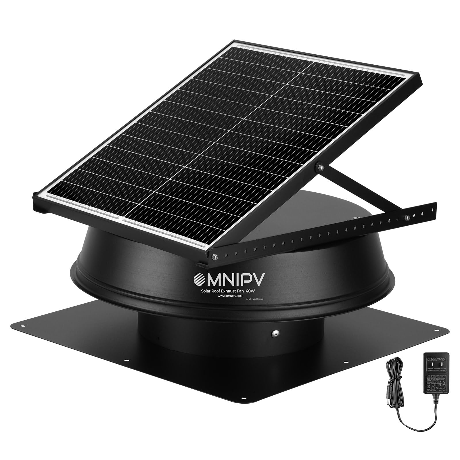 OmniPV Solar Hybrid Attic Fan