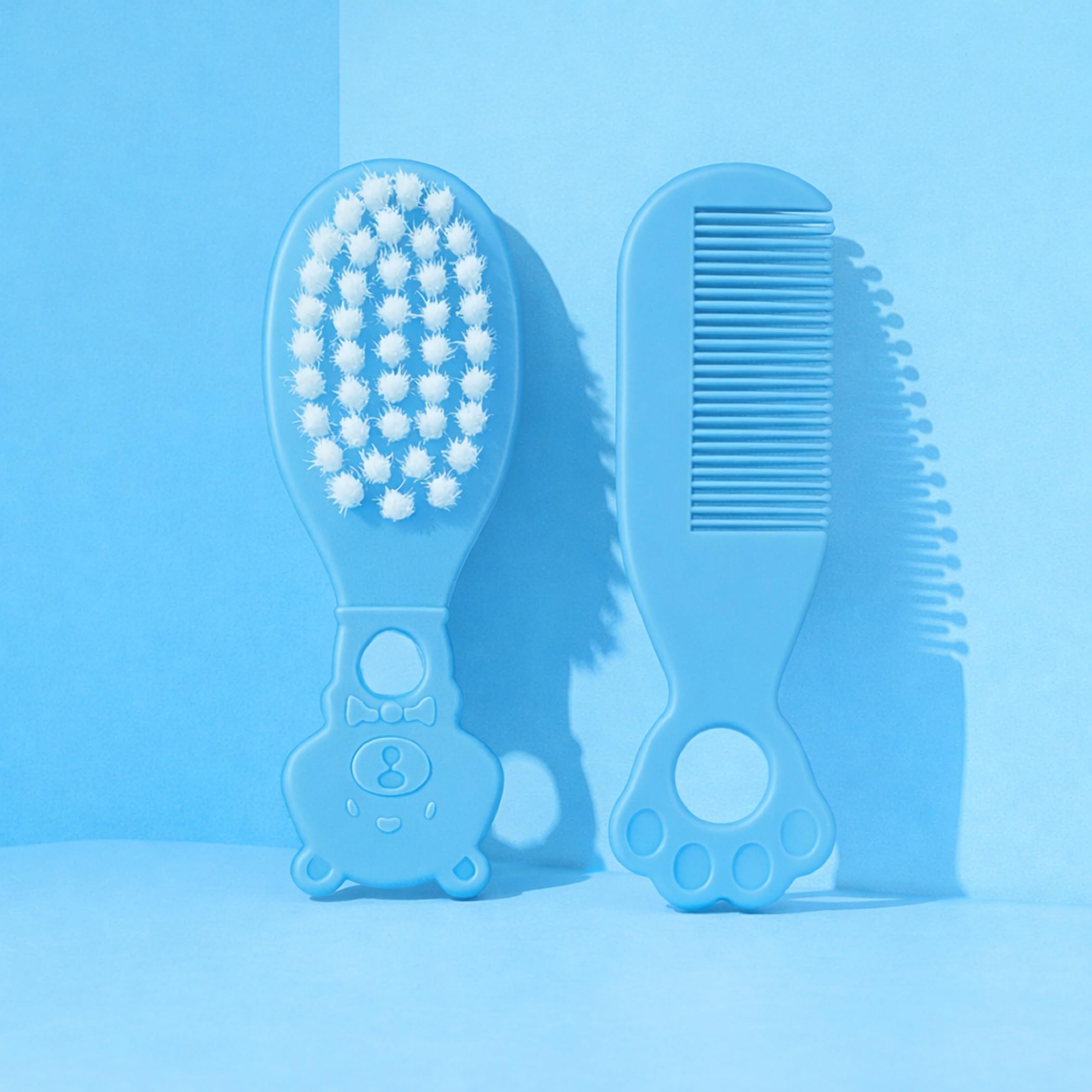 The Cheeky Kidzz Baby Soft Bristles Hair Comb And Rounded Tip Hair Brush For Babies Sensitive Skin Care Grooming BPA Free (PATTERN 107)-image-25
