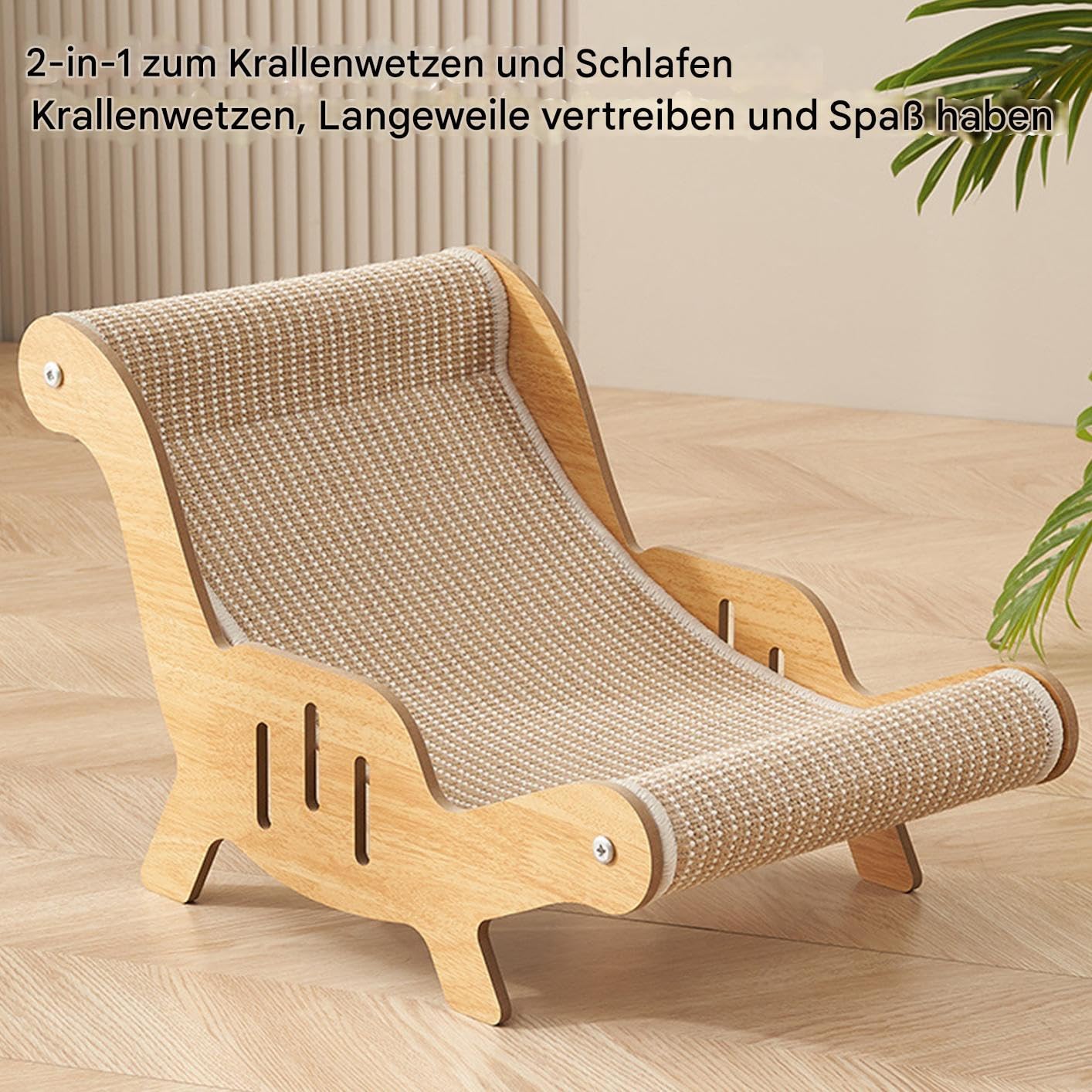53x31x32cm Katzen Sisal Liegestuhl Katzen Kratzbrett Bequemer Katzenkratzstuhl Katzenkratzer Katzen Hängematte Katzen Strandkorb Katzenbett Für Katzen Welpen Und Kleintiere