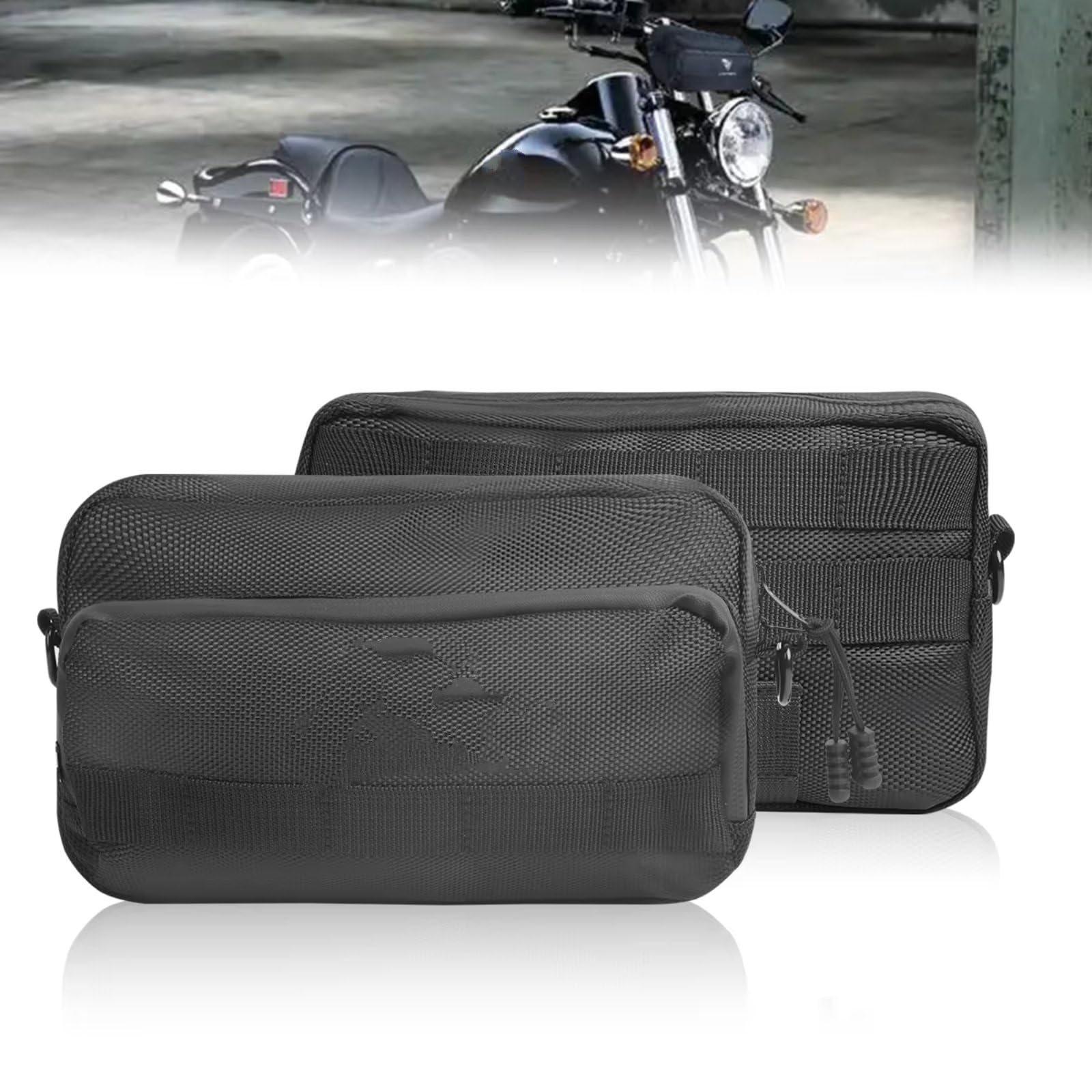 Compatibile Con CB400 CBR1000F 1100R 1100XX Moto Sissy Bar T-Bar Borsa Manubrio Impermeabile Ciclismo Per Viaggio Spalla Conservazione Telefono Sacche Moto