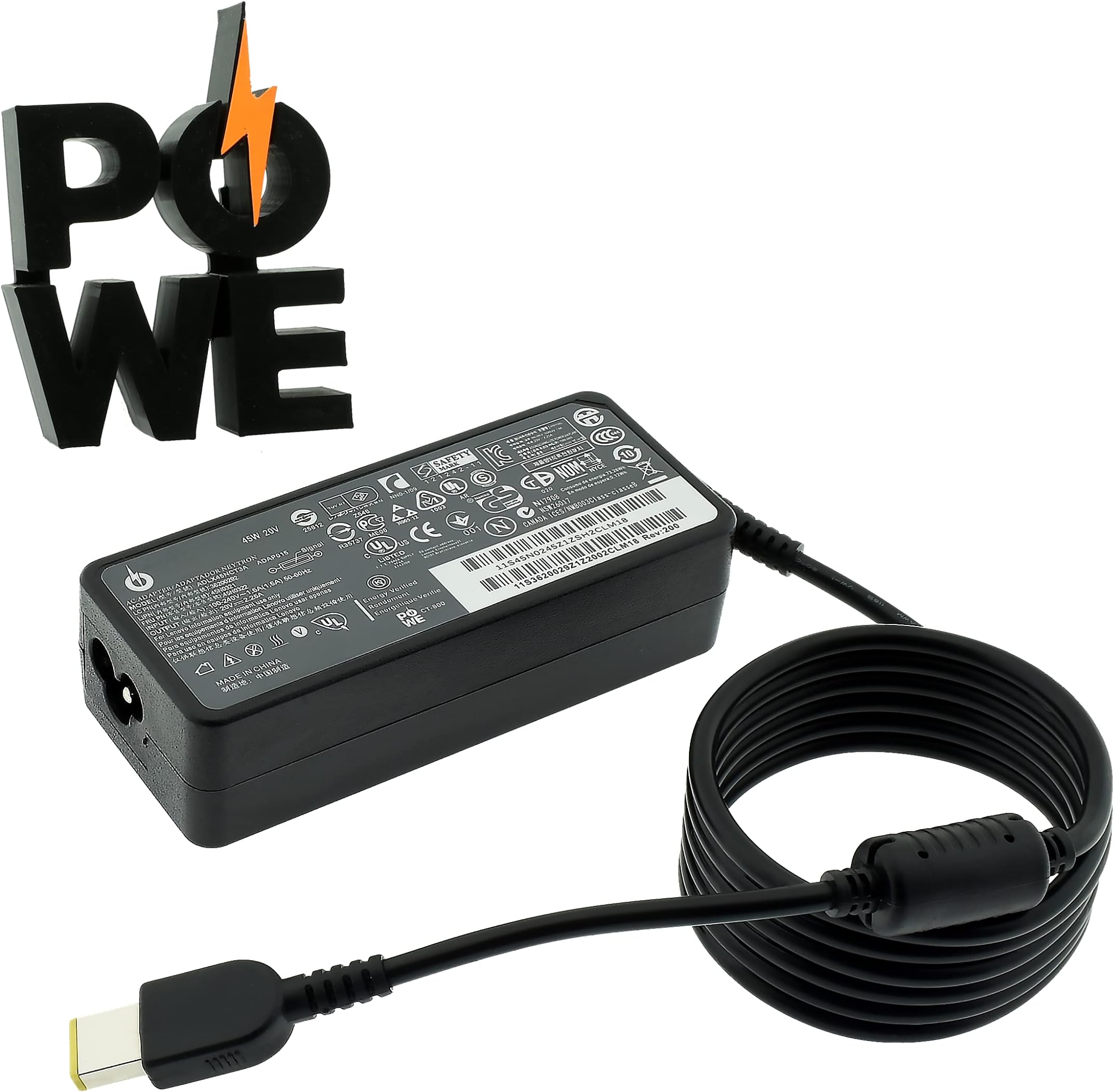 ROLADA 45W Laptop Charger Compatible With Lenovo ThinkPad - Replacement Power Adapter For Multiple ThinkPad Models