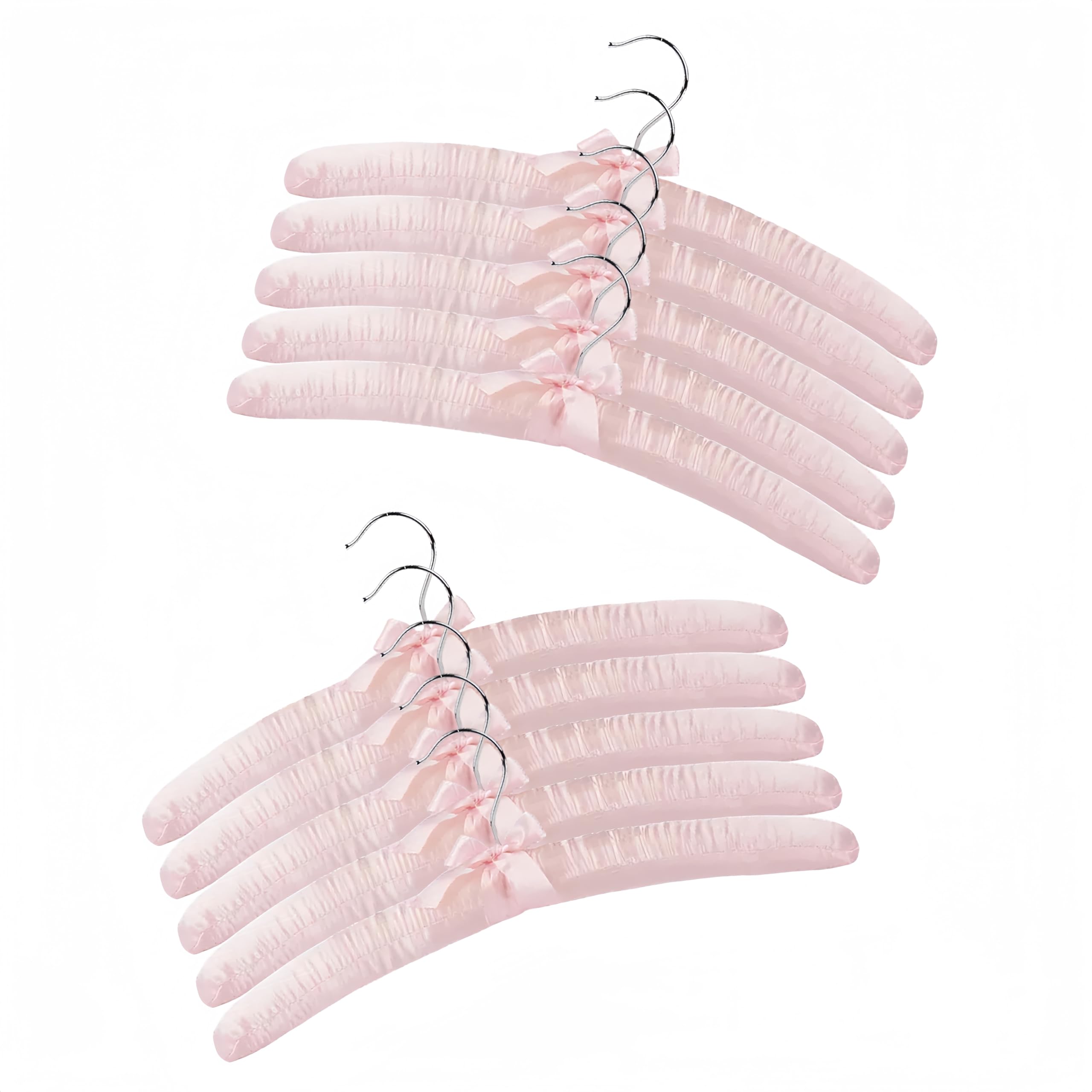 Padded Hangers for Women Clothing Satin Hangers Padded Hanger for Sweaters Non Slip Padded Clothes Hanger