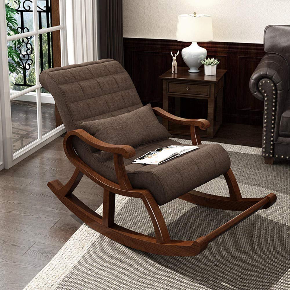 Shilpi Handicraft Teak Rocking Chair with Cushion Amazon.in Home