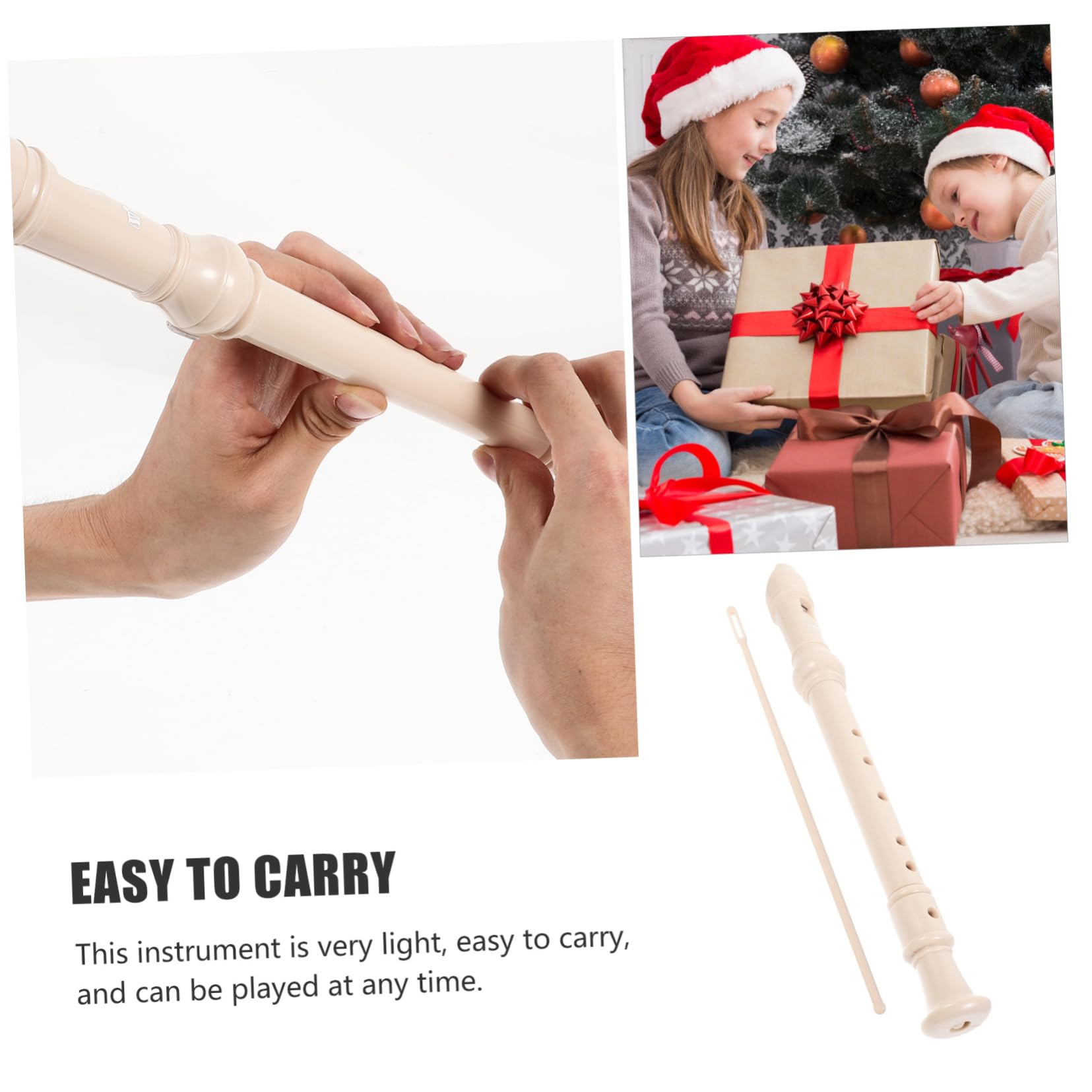 CIMAXIC Soprano Recorder r Boys and Girls Clarinet Student Wind Instrument 6-hole Clarinet for Practice