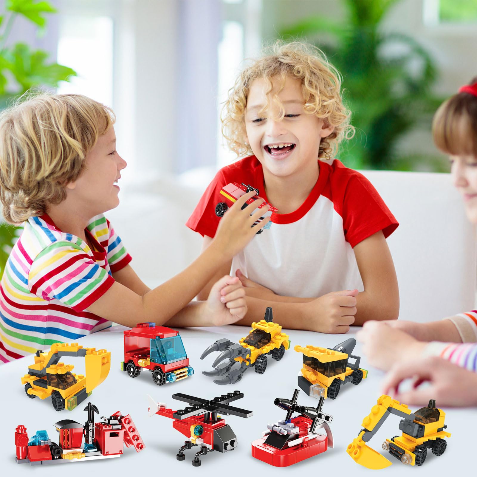 Advent Calendars Advent calendars for kids 24pcs Engineering and Fire Truck Building Blocks Toys for Boys Advent Calendar 24 Days Gifts for Kids Boys Girls Christmas Countdown Calendar - Image 4