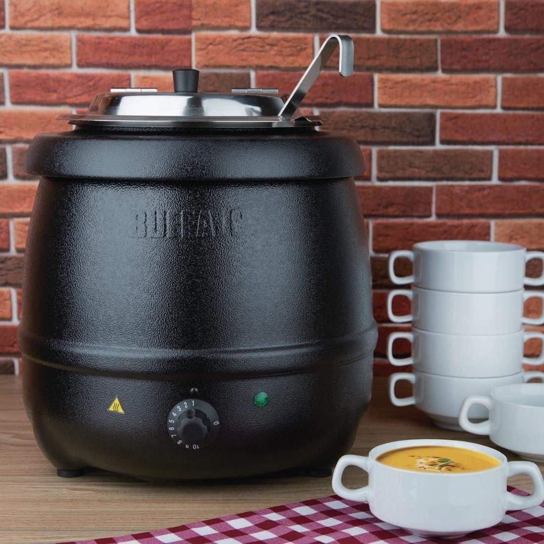Buffalo Soup Kettle. 10 Litre. Black