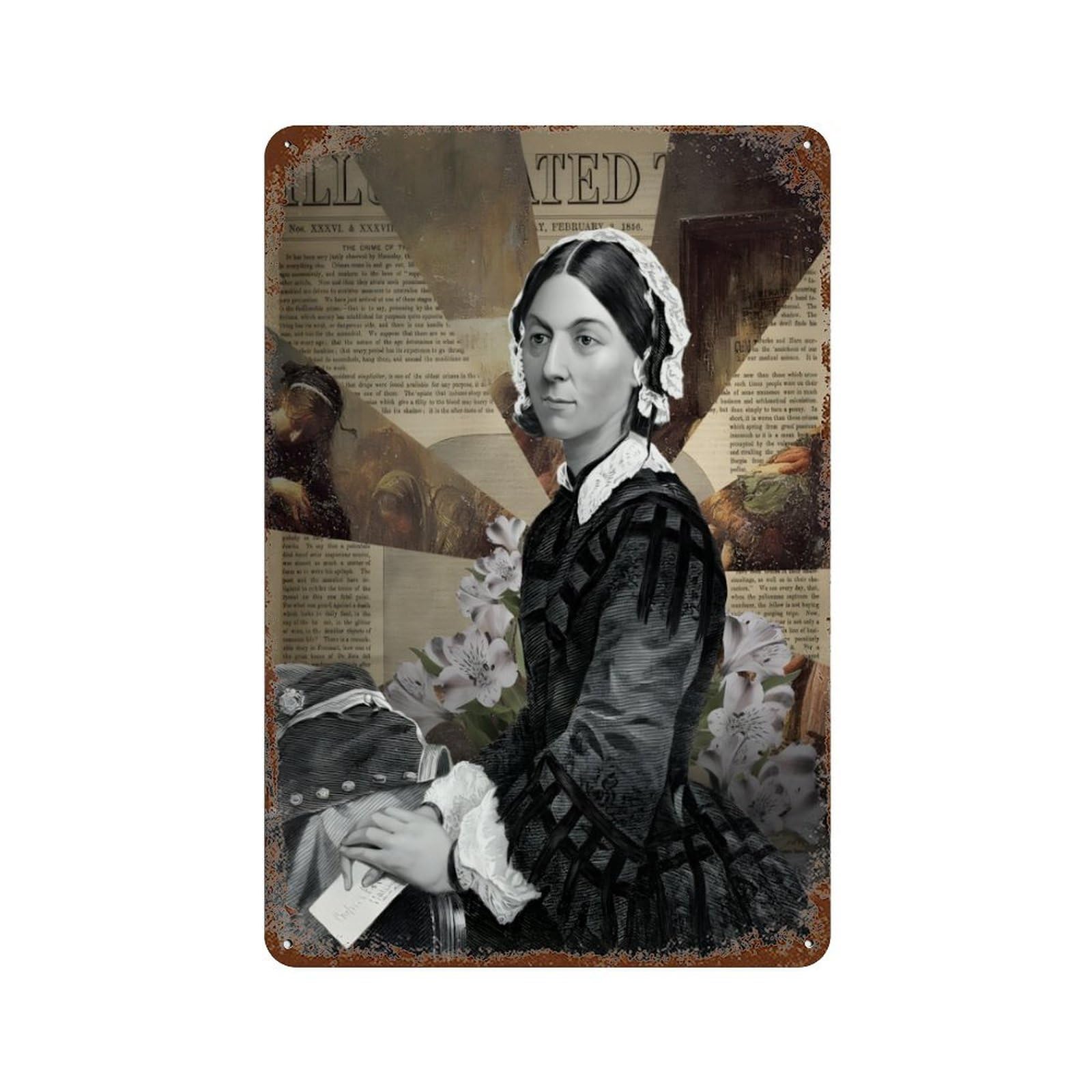 xiaoxiaoshen Florence Nightingale (1) Wall Decor Art Metal Tin Poster Modern Home Decor Art Home Bar Shop Decorations Vintage Sign 30x20cm