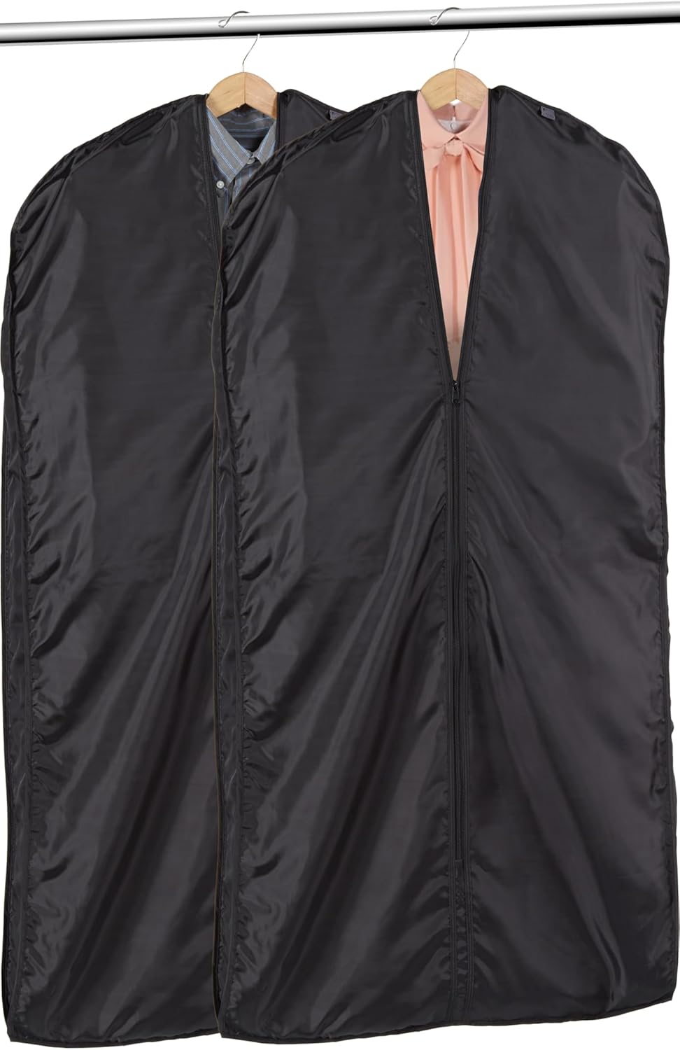 Lewis N. Clark Travel Garment Bag Cover for Airplane, Car, Everyday Use-Heavy-Duty, Lightweight, Water-Resistant, Perfect for Suits, Dresses, or Uniforms, 47” Length, Black, One Size - Image 5