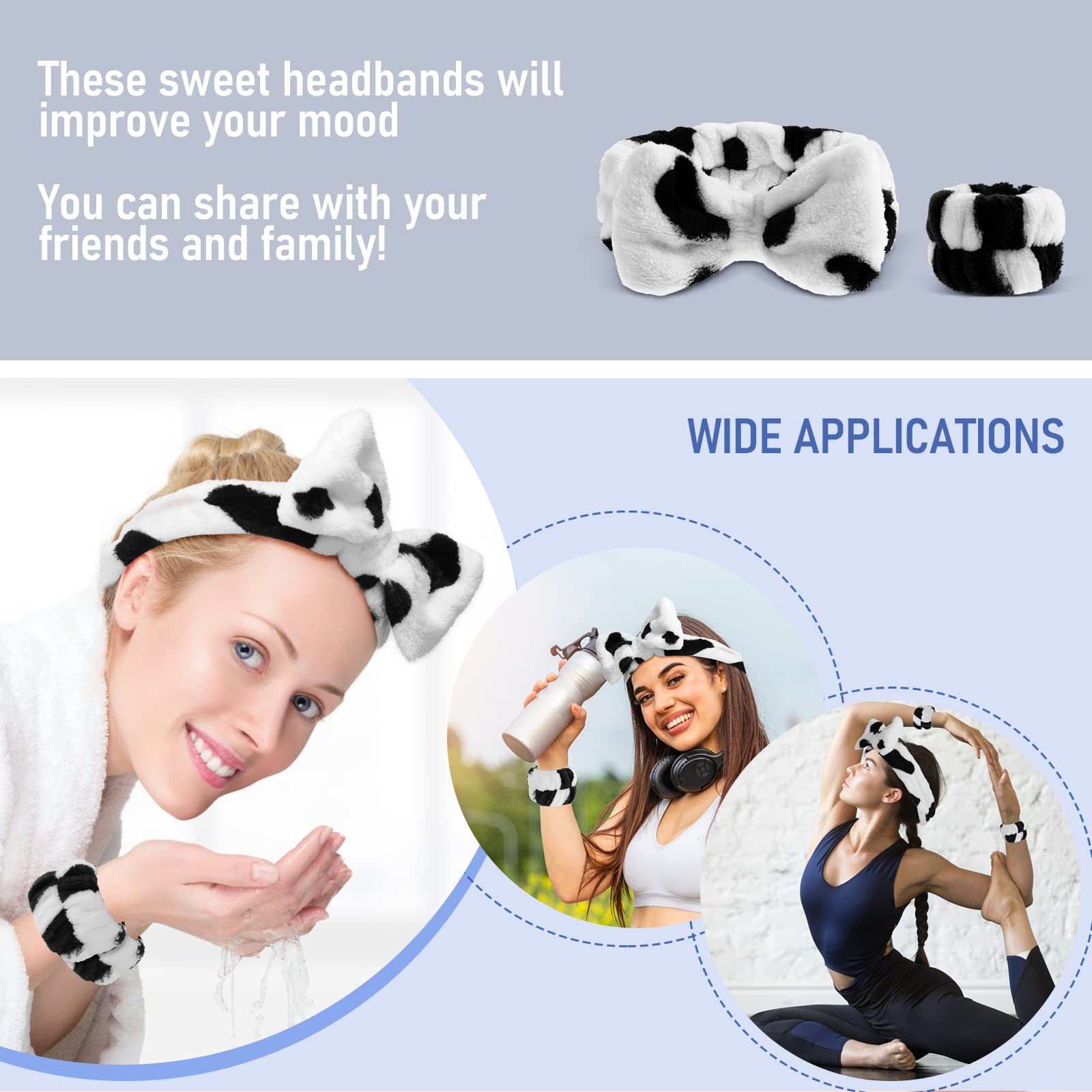 Fascia Polsi Microfibra Per Lavaggio - Braccialetti Assorbenti Anti Goccia Per Donna E Ragazze - Foto 5