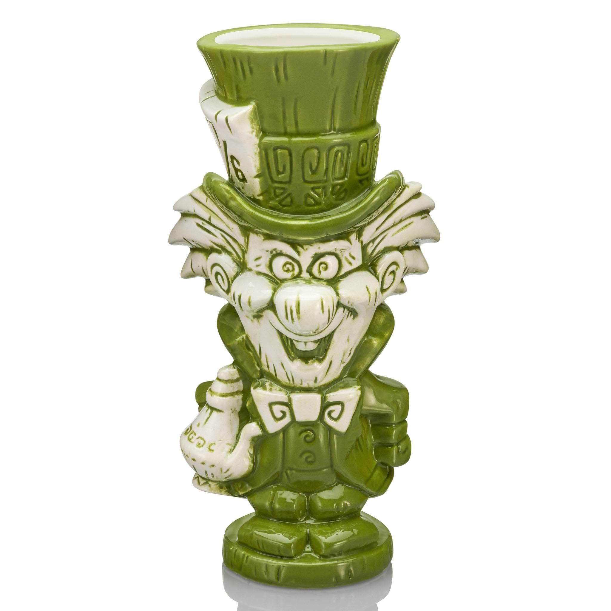 Geeki Tikis Disney Alice In Wonderland Mad Hatter Ceramic Mug | Party Cocktail Tumbler For Liquor and Beverages | Holds 10 Ounces