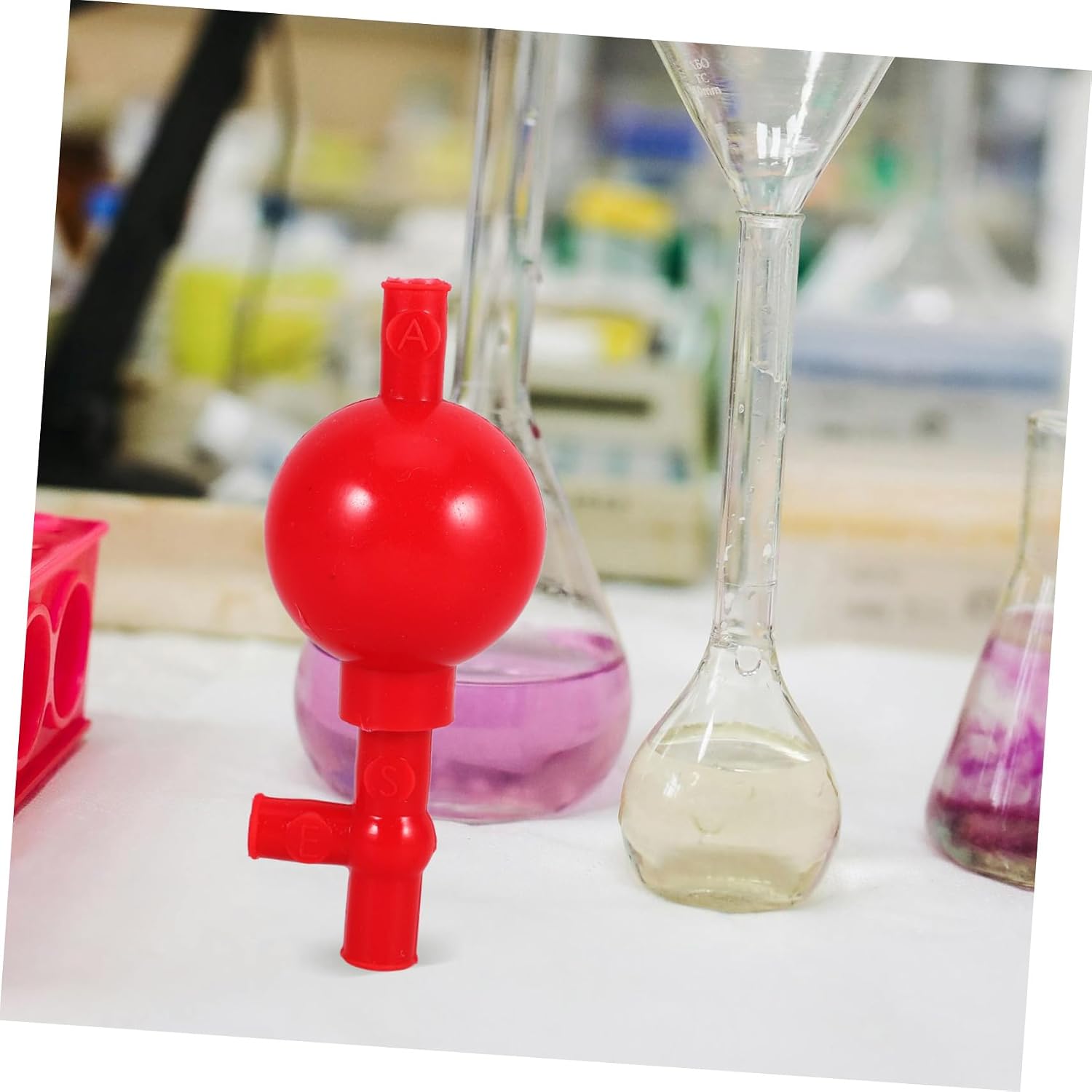 Silicone Pipette Filler Bulb Three-Valve Design for Precise Liquid Measurement Enhanced and Laboratory Use
