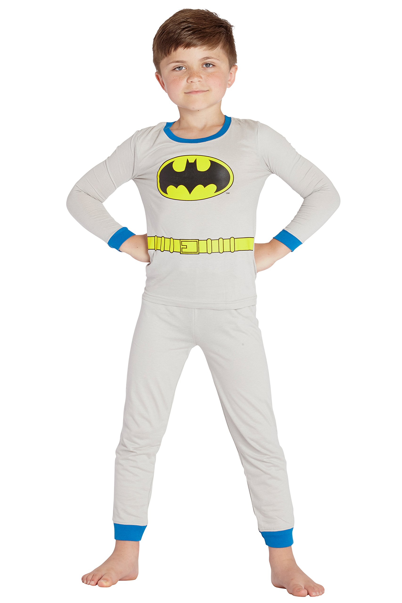 DC Comics Pigiama a Maniche Lunghe per Ragazzi Batman Vestibilitta Stretta