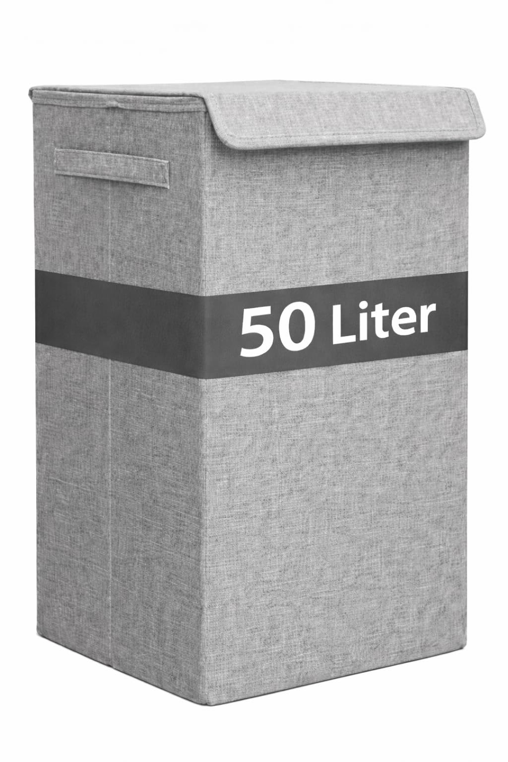 Dunedesign Laundry Bin With Lid 50L Laundry Basket With Lid 30X30x60 Laundry Hamper Narrow Washbox Dirty Clothes Basket Grey Washing Basket For Laundry With Lid Large Bin Clothes Hamper Laundry Bin For Bedrooms