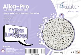 Alka PRO - Long Life Alkaline Neutraliser for Condensing Boilers | Regulates pH and Protects Pipes at 12 Months and Above | Compact Ceramic Balls, Non Flour | 500g