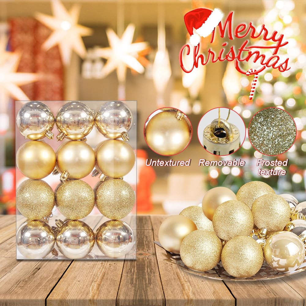 48 Mini-Christbaumkugeln - Bunter Weihnachtsschmuck Für Baum & Deko