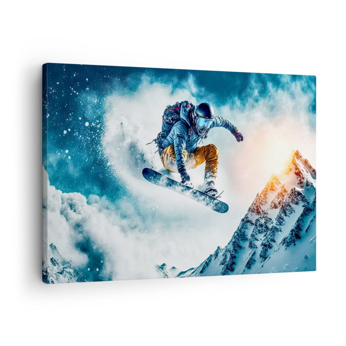 Moderno Quadro su Tela 70x50 cm Stampe da Parete Persone Sport - 5677 | Snowboard Inverno Quadro Decorativo Piccolo 1 pezzo Soggiorno Camera da Letto Arte da Parete Decorazione da Parete ARTTOR