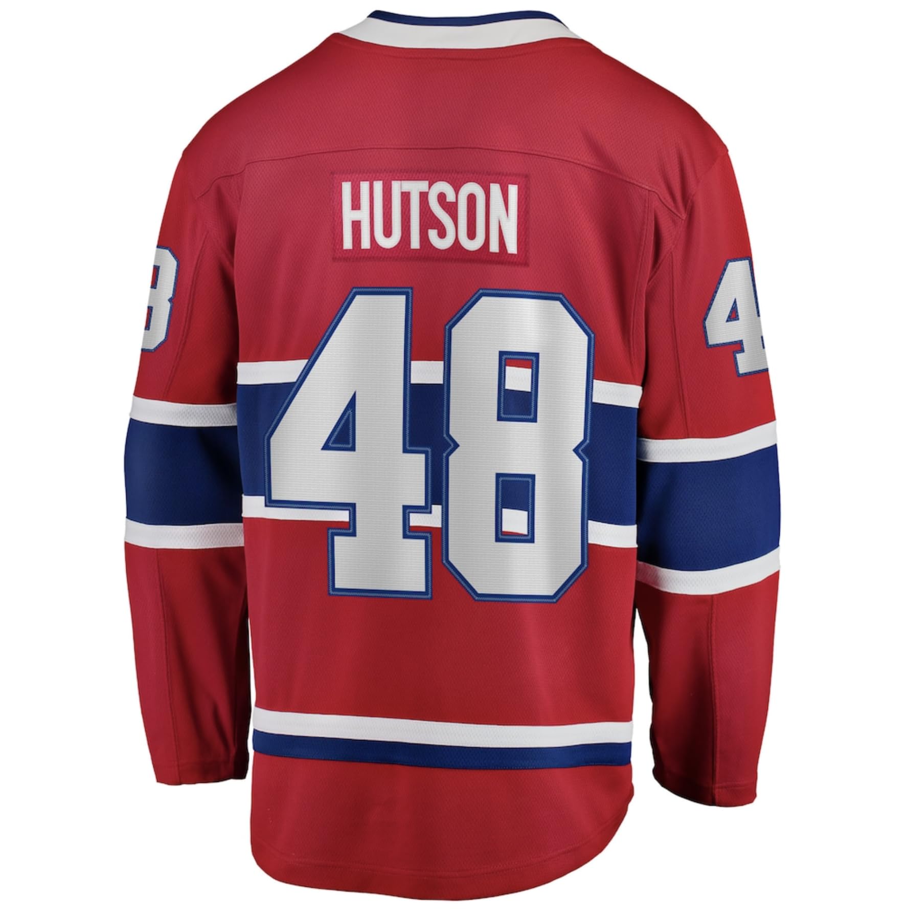 Fanatics Lane Hutson #48 Montreal Canadiens Home Breakaway Jersey - Red - 4