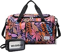 Vista 215 de Pequeña bolsa de gimnasio para mujer, bolsa de viaje con compartimento para zapatos