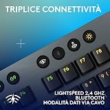 Logitech G G915 X LIGHTSPEED Clavier gaming sans fil ultra-plat | Clavier Italien QWERTY, Tactile - Noir - 6