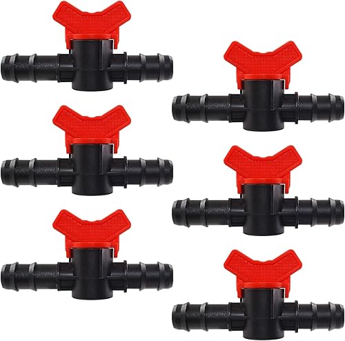 Válvula de interruptor de riego por goteo de 34 pulgadas, válvula de bola de 0.748 in, interruptor de cierre de tubería, válvula de acoplamiento con