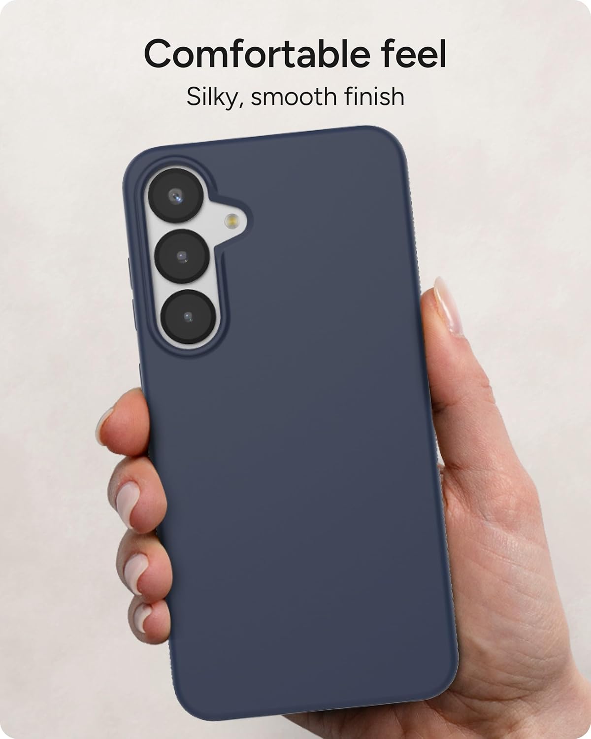 ZAGG Milan Snap Samsung Galaxy S25 Ultra Case - 13ft Drop Protection, Eco-Friendly, Fast Wireless Charging Compatible, Slim Design, Secure Grip, Navy Blue