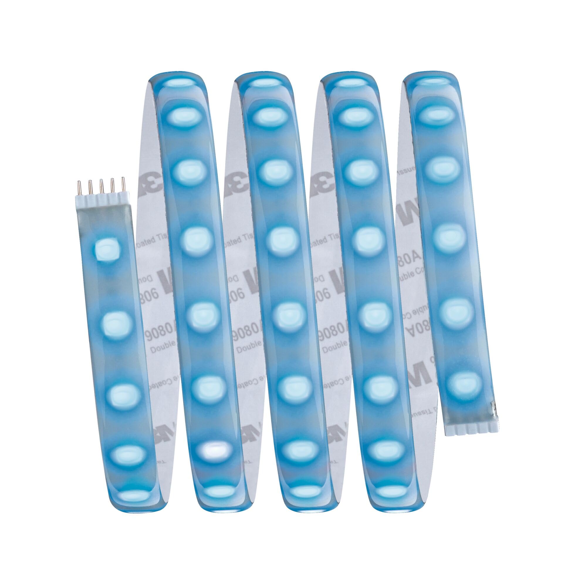 Paulmann 70627 Juego básico MaxLED RGBW strip LED con recubrimiento 15 m tira de luz 18 W con función de cambio de color mando a distancia incluido