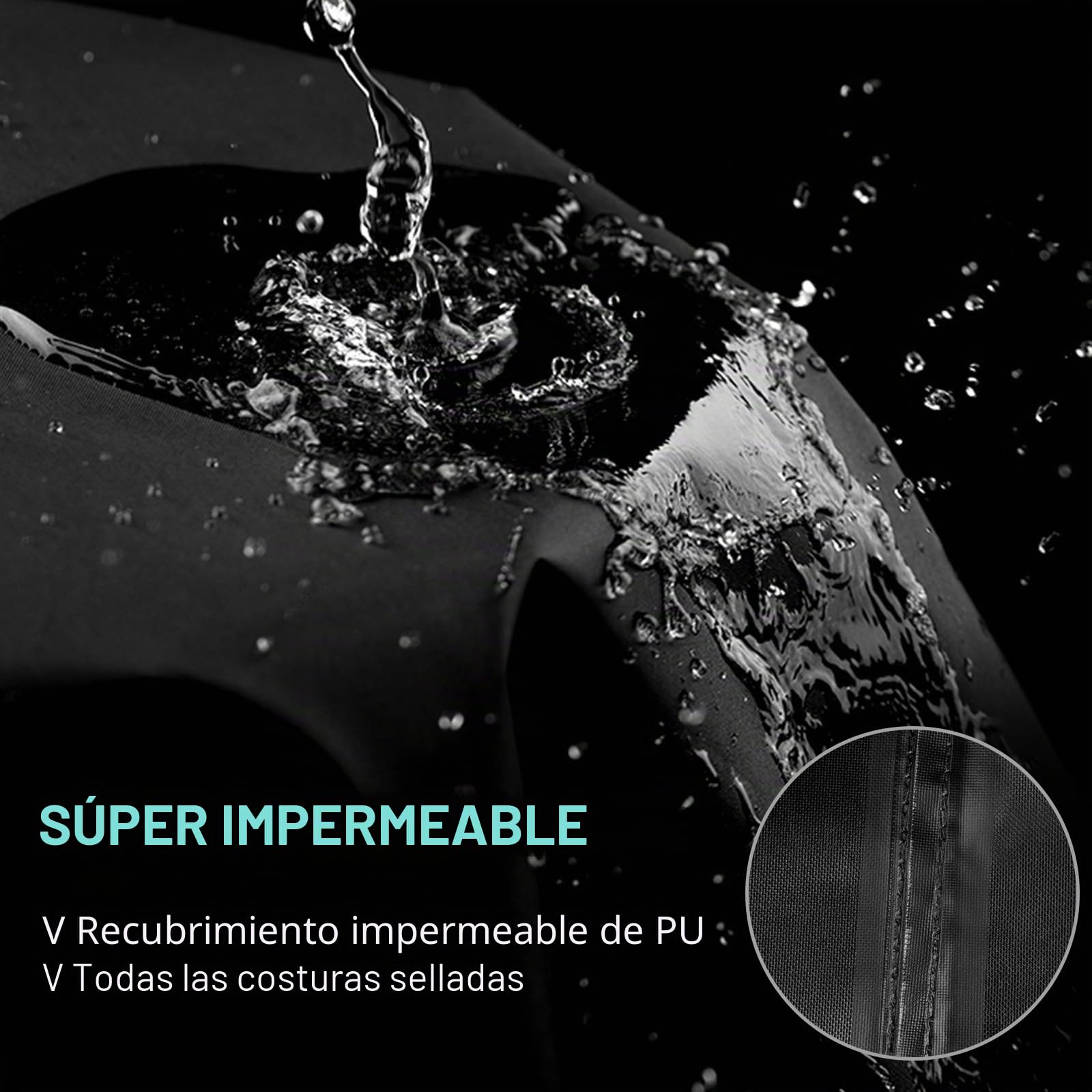 Favoto Funda para Moto Impermeable, Cubierta de Moto 300D Oxford Protectora a Prueba de Sol Lluvia Polvo Viento Nieve para Motocicletas y Scooters Eléctricos con Caja Trasera, 245x105x130cm