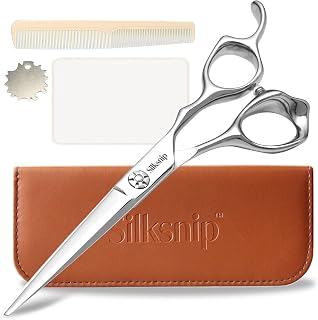 Silksnip Professional 6" Hair Cutting Scissors - Razor-Sharp Stainless Steel Barber Shears, Ergonomic Handle for Salon & Home Use