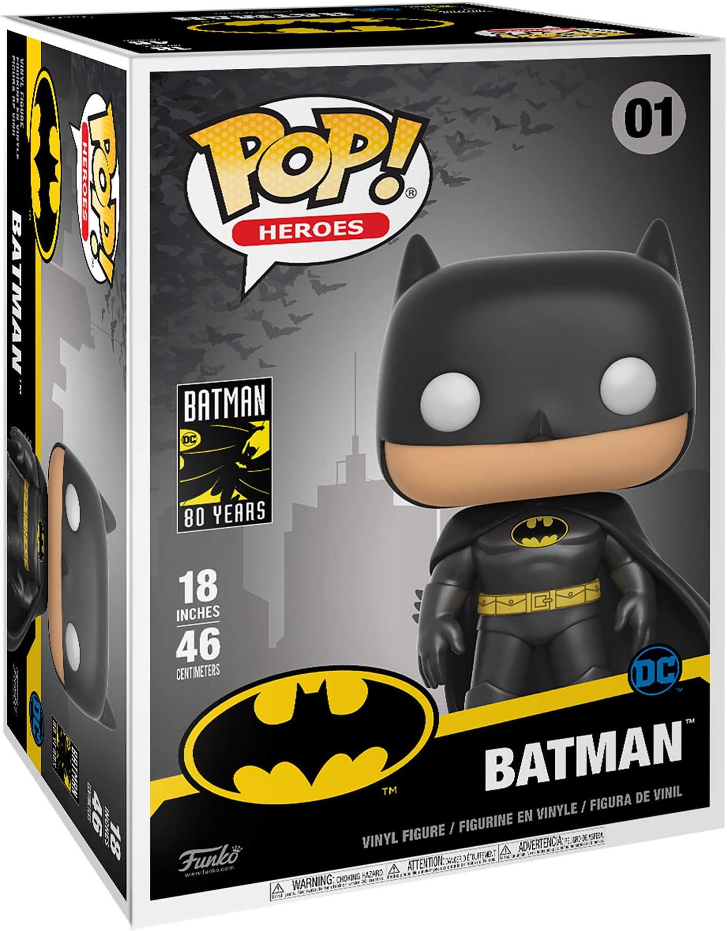 Funko Pop! Heroes: DC - 18" Batman - DC Comics - Collectable Vinyl Figure - Gift Idea - Official Merchandise - Toys for Kids & Adults - Comic Books Fans - Model Figure for Collectors and Display