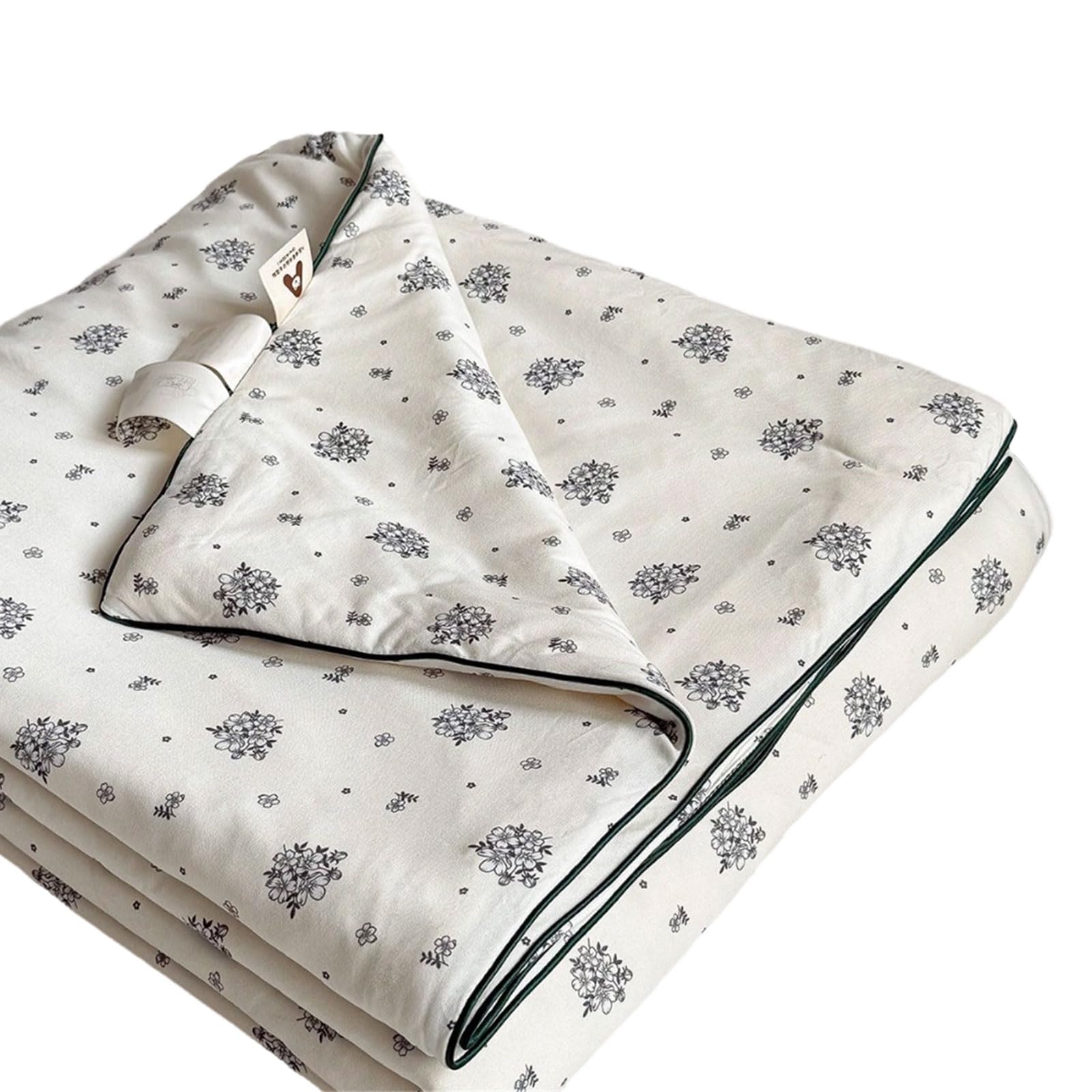 Tsophreniq Lightweight Soybean Cotton Blend Air Conditioning Quilt Season Thin Comforter Milk Knit Fabric for Hot Weather Multipurpose Bedding Stuff